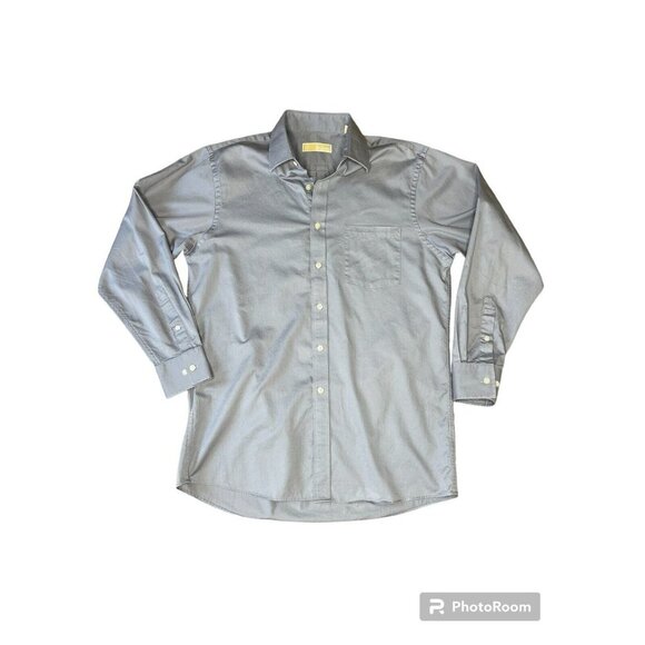 Men's Michael Kors Grey Button Down Dress Shirt Size 15 1/2  32/33 - Picture 2 of 4